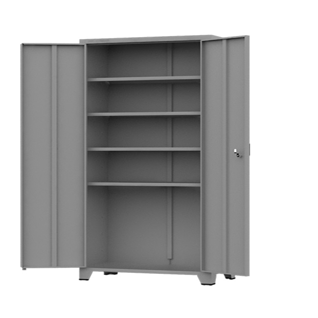 Armário de Aço cinza c/ 02 portas – PA 120 – 1,94×1,16×0,40m – CHAPA # 26 - 3105 - Imagem 3
