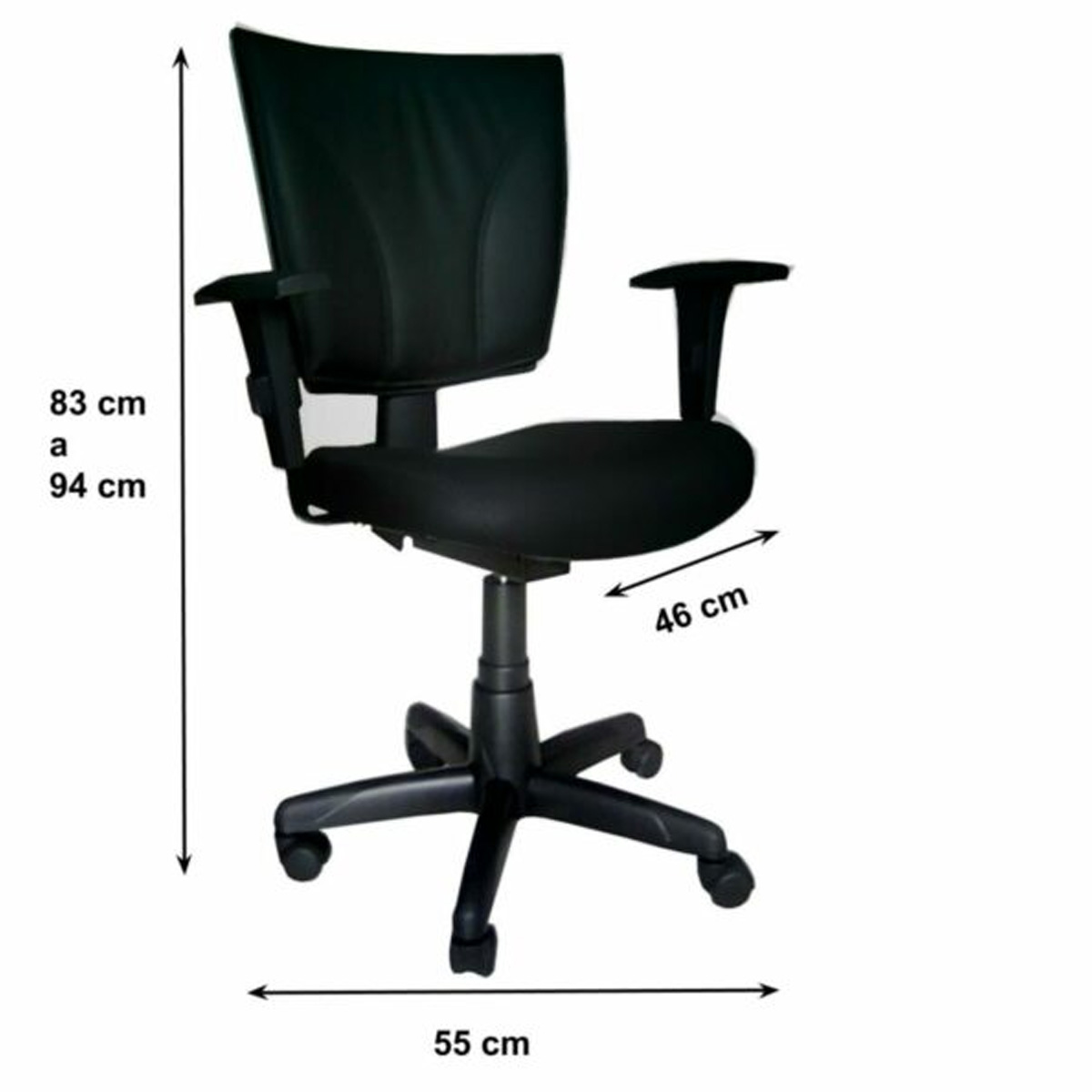 Cadeira Executiva B-ONE Back System com Braços Reguláveis - Cor Preta - Móveis Supremo - 2113 - Imagem 2