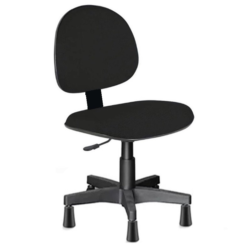 Cadeira reforçada para Costureira Tecido Preto - 2705